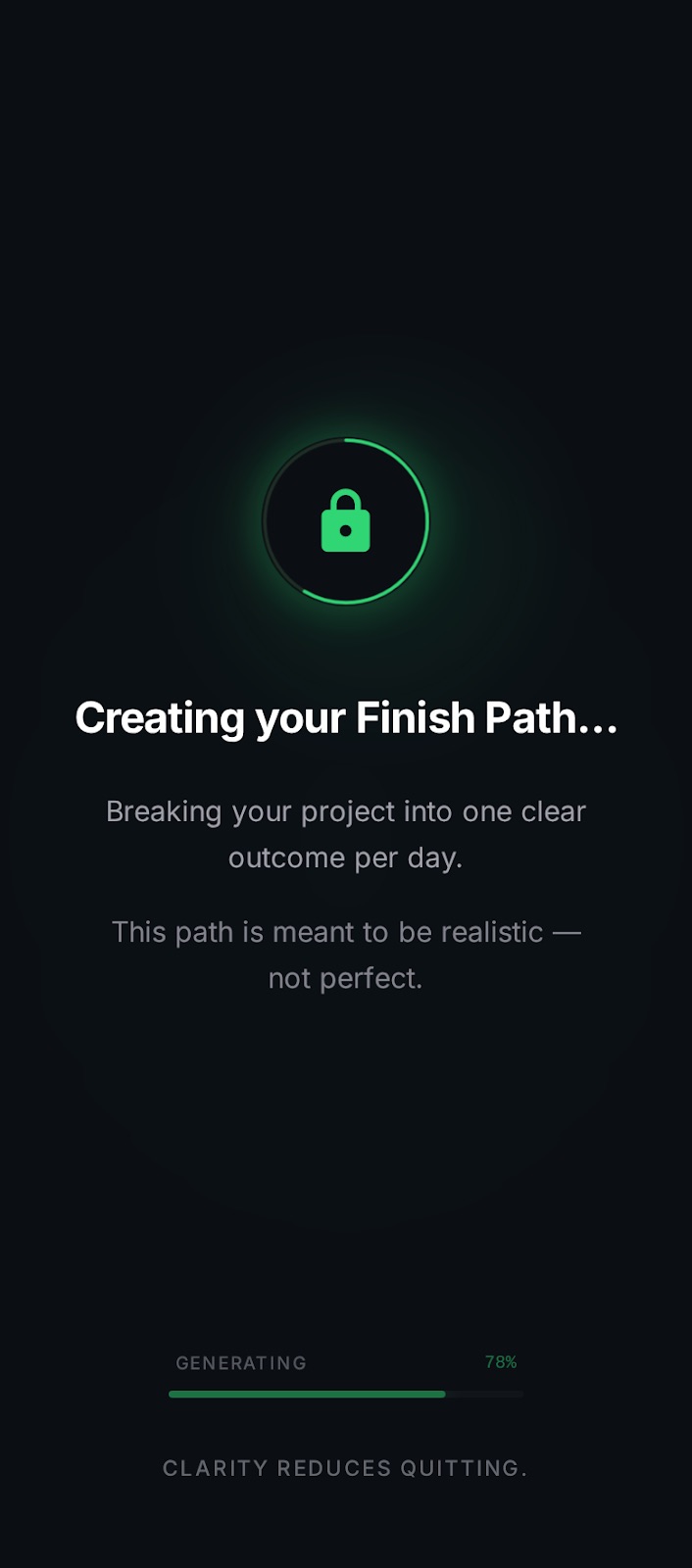 Finish path generation loading